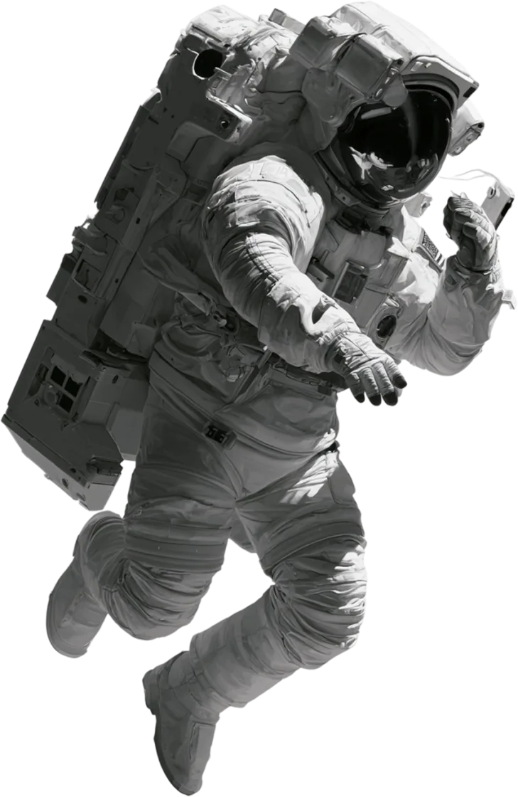 Codebased astronaut illustration
