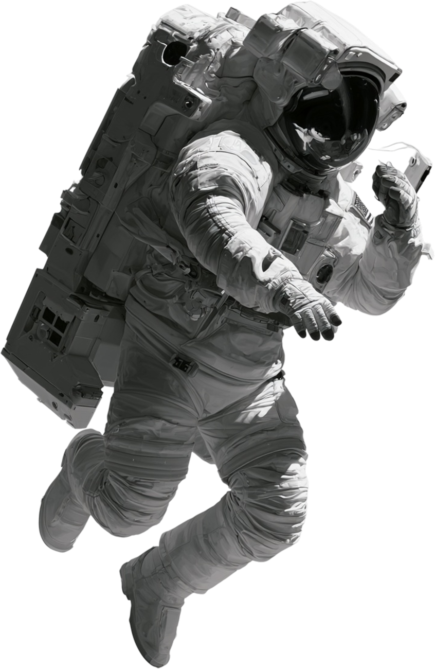 Codebased astronaut illustration